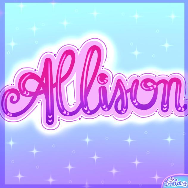 Lettering de Alisson