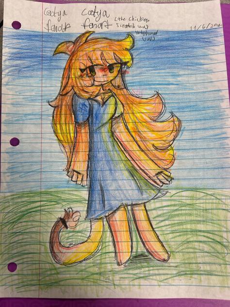 Catya fanart (trad)