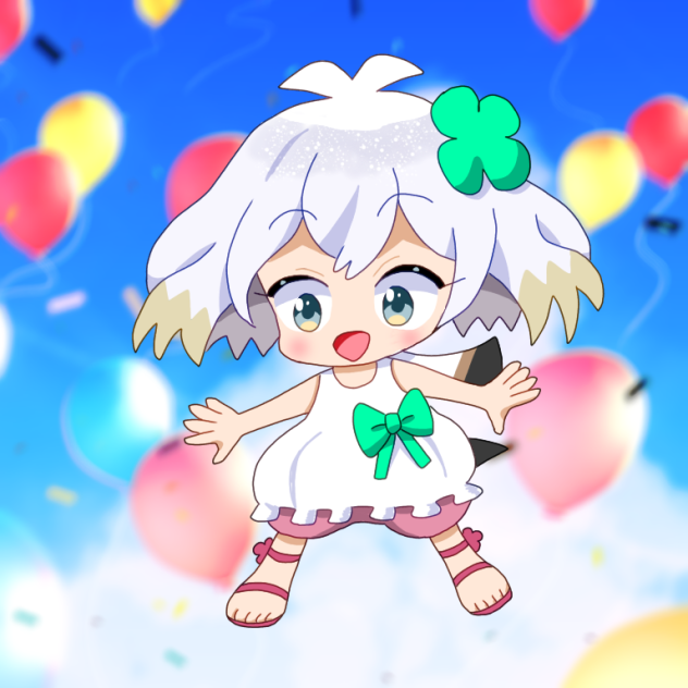 2頭身夏エナガちゃん