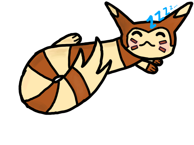 Sleeping Furret!! UwU