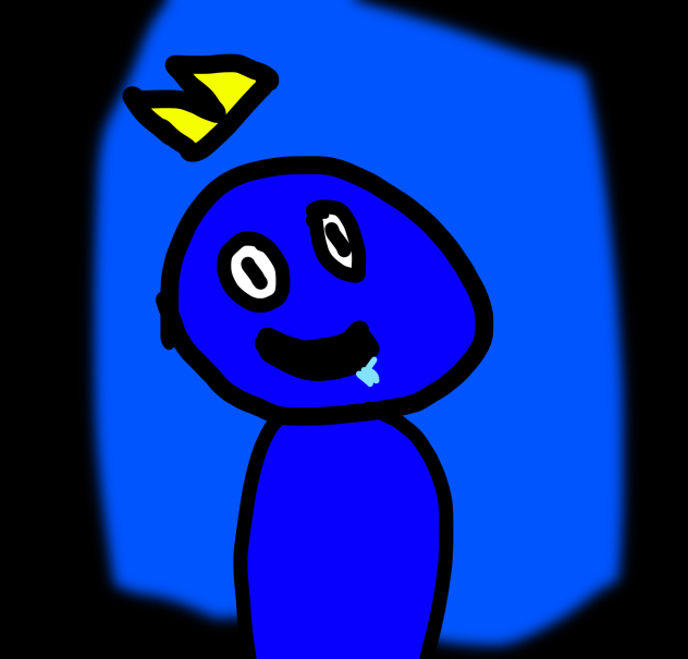 Blue fumnail but its anmaited