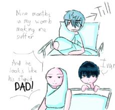 9 months in my womb making me suffer - ibisPaint