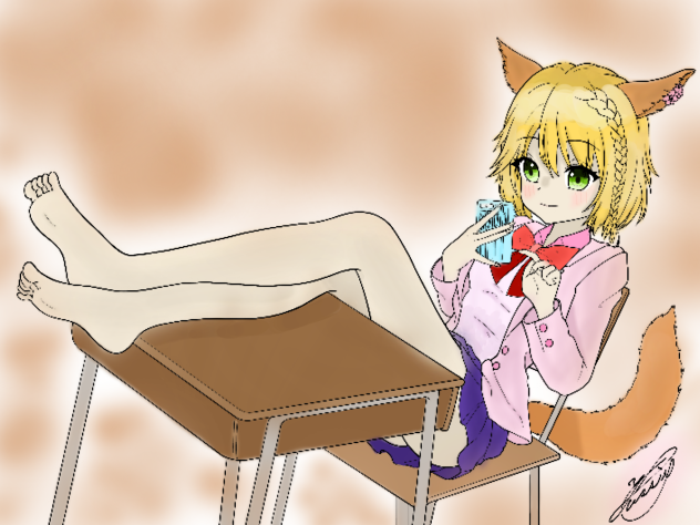 色塗りです。