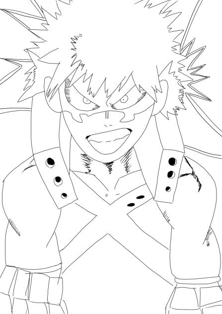 爆轟塗り絵