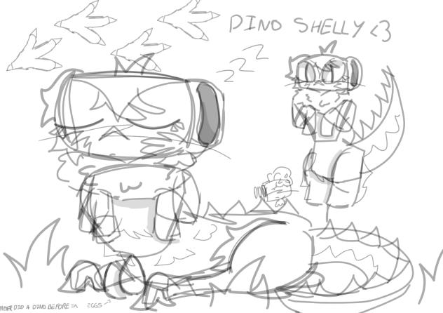 Dino shelly hehe =3      sketch