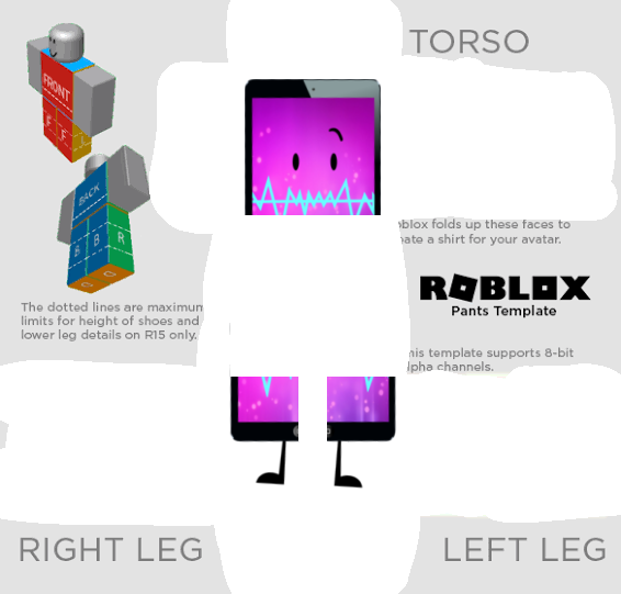 Me pad pants template