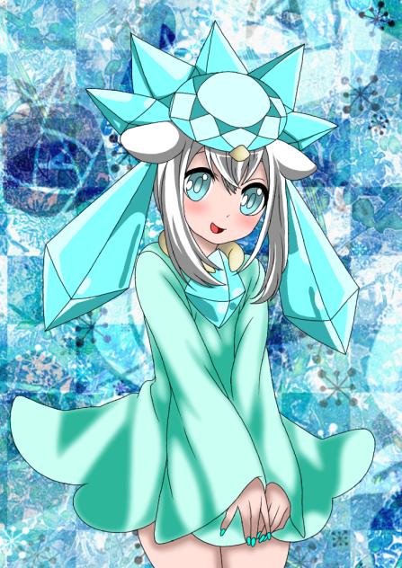 IceHeart the diancie as a human