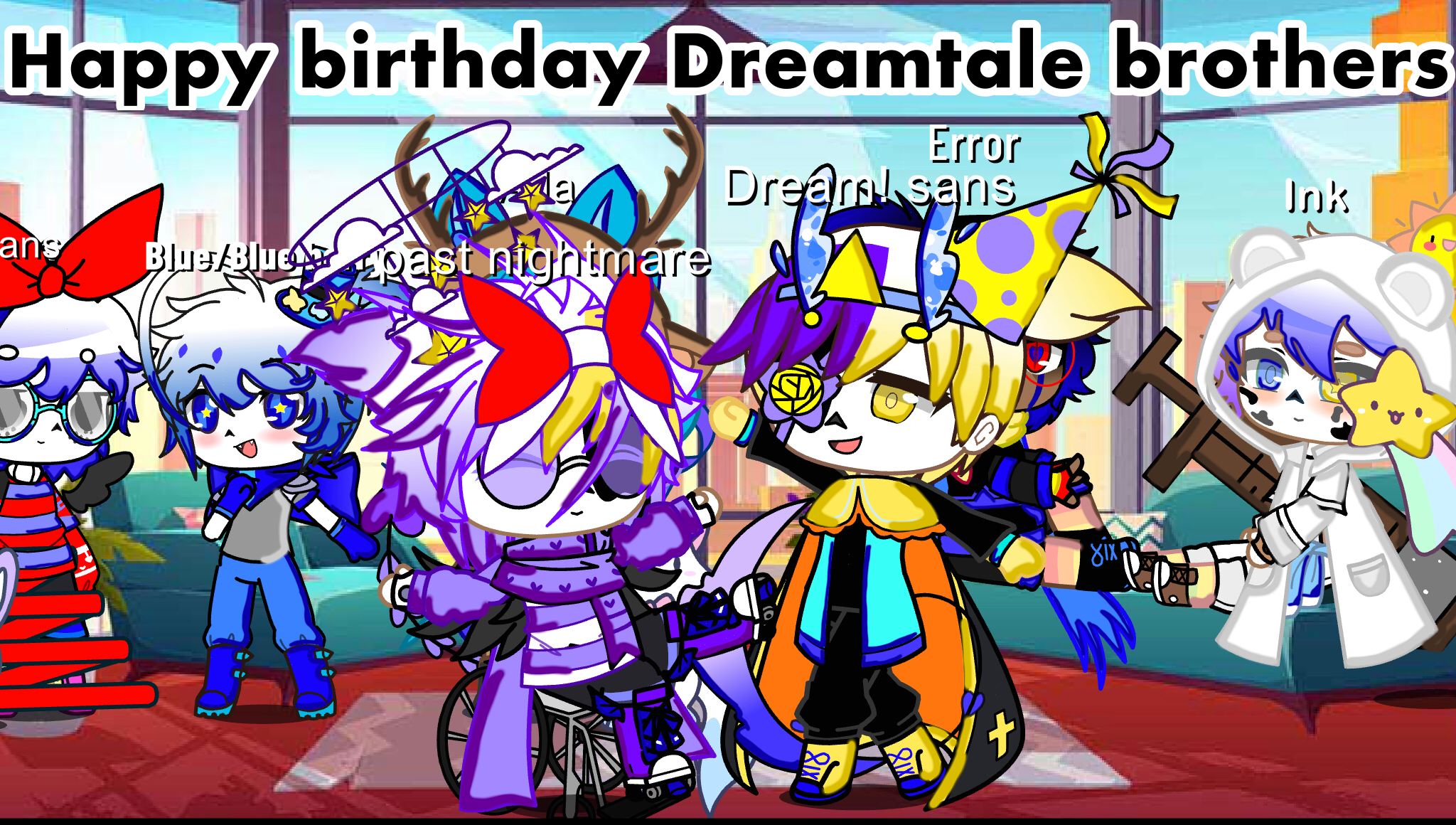 Dream sans and nightmare sans bday edit - ibisPaint