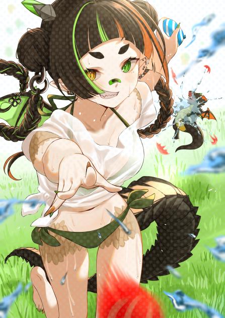 依頼イラスト「やったなー！？」