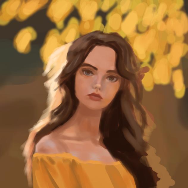 girl in yellow - ibisPaint