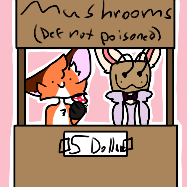 Selling mushrooms with Frenchi