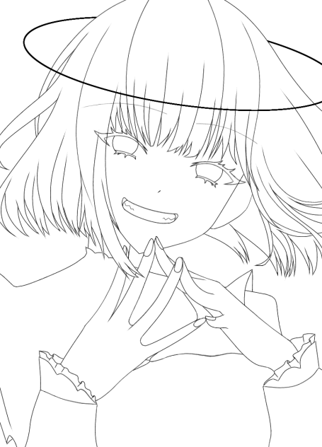 おかゆさんのお願い(線画)