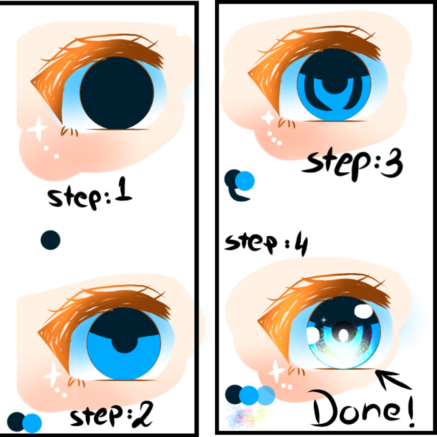 how to draw eyes like anime💙