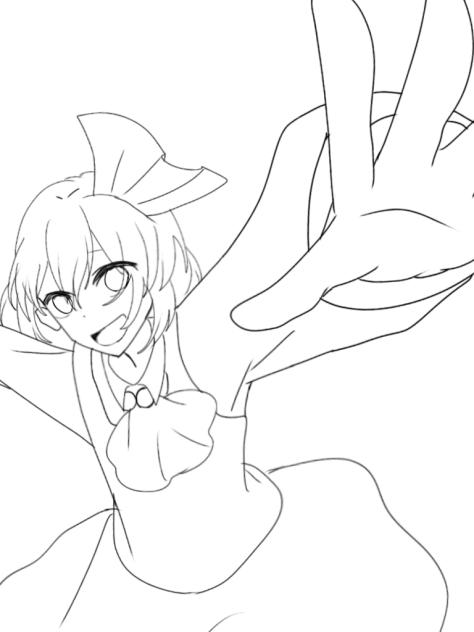 ルーミア（線画）