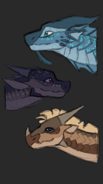 Seawing, Nightwing, and Sandwing