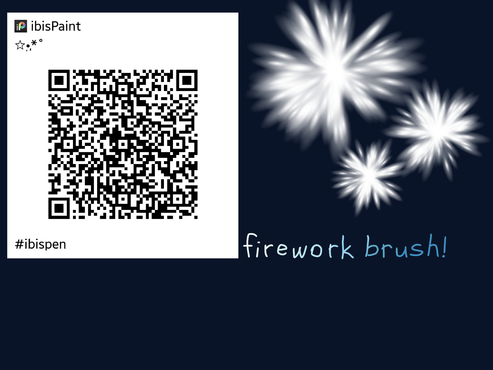 Fireworks brush ibisPaint