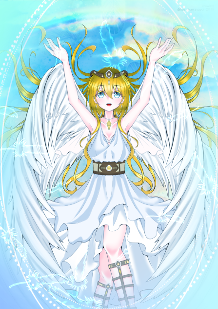 ポラリスの守護天使(星川ヤヨイ様の線画塗らせて頂きました！)