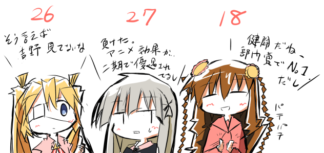 Keyキャラクターコンテスト生放送描き。Rewrite勢。