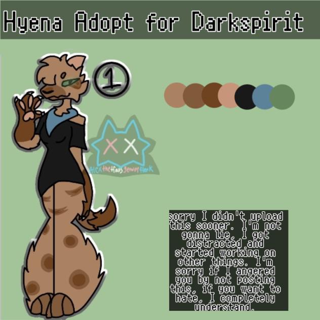 Hyena Adopt for Darkspirit