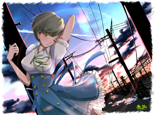 夕日