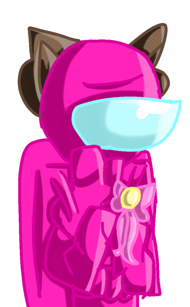 Pink friend name wolfie