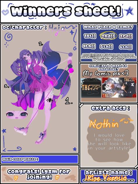 (15) HGD PRIZESHEET