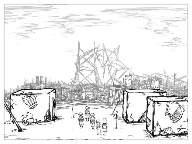 倒壊しし塔の下の廃都-I