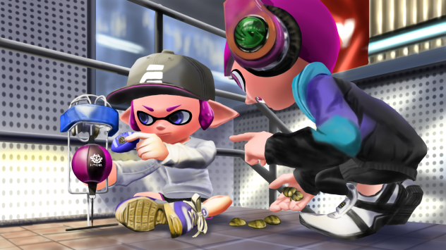 ガチアサリレクチャー中(SPLATOON)