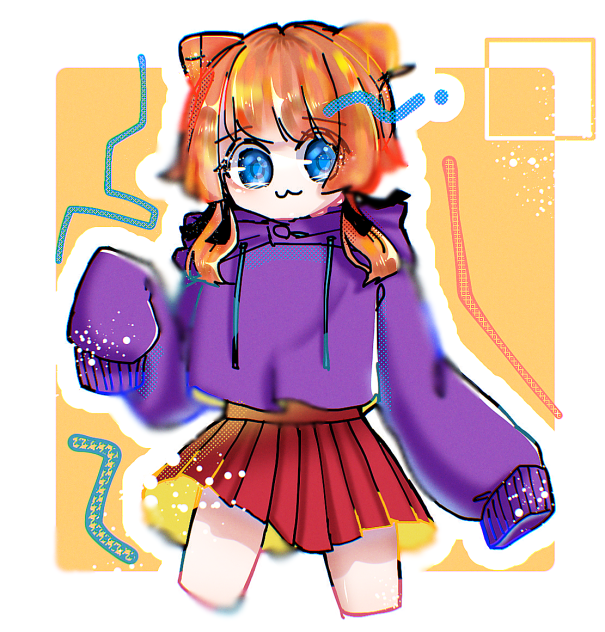 とり子さんの線画塗りました！