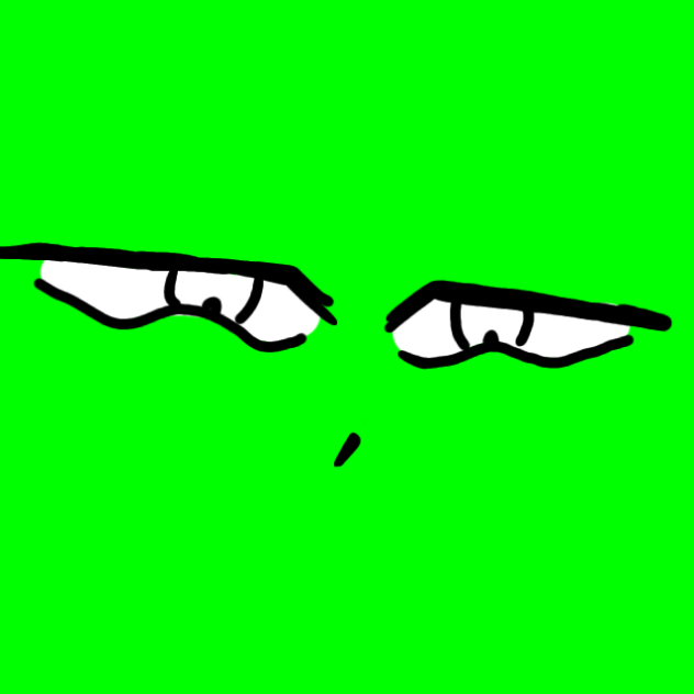 Eyes blinking green screen (fixed) ibisPaint