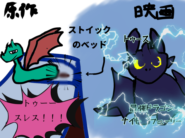 ヒックとドラゴン　原作と映画