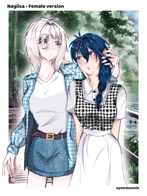 Nagi x Isagi female ver.