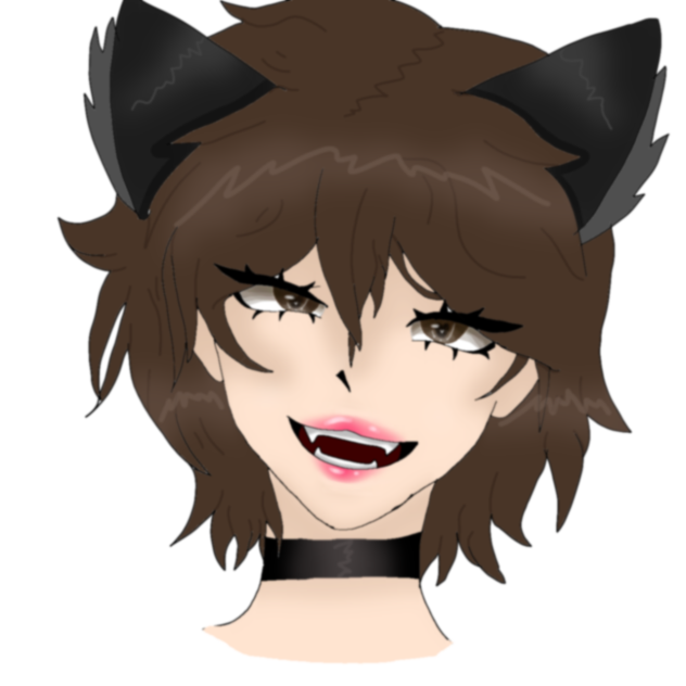 Random cat girl but only the head