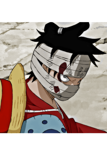 luffy picture colouring