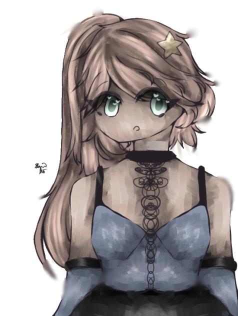 A Girl with a Star Clip