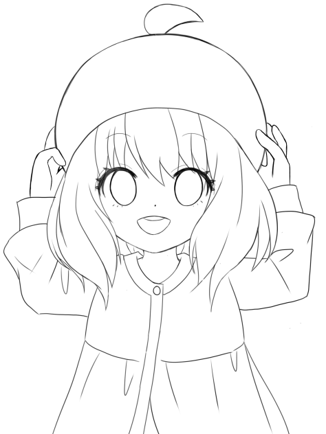 アーニャ線画2