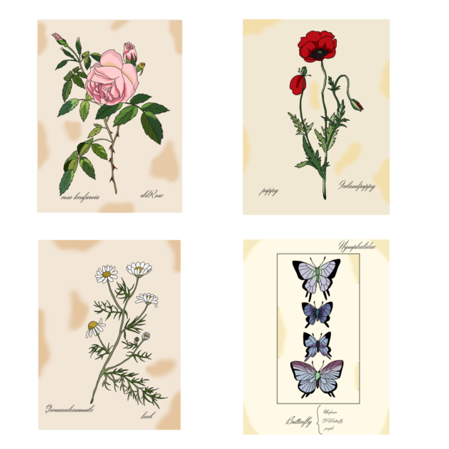 アンティーク風生物画(改訂版)