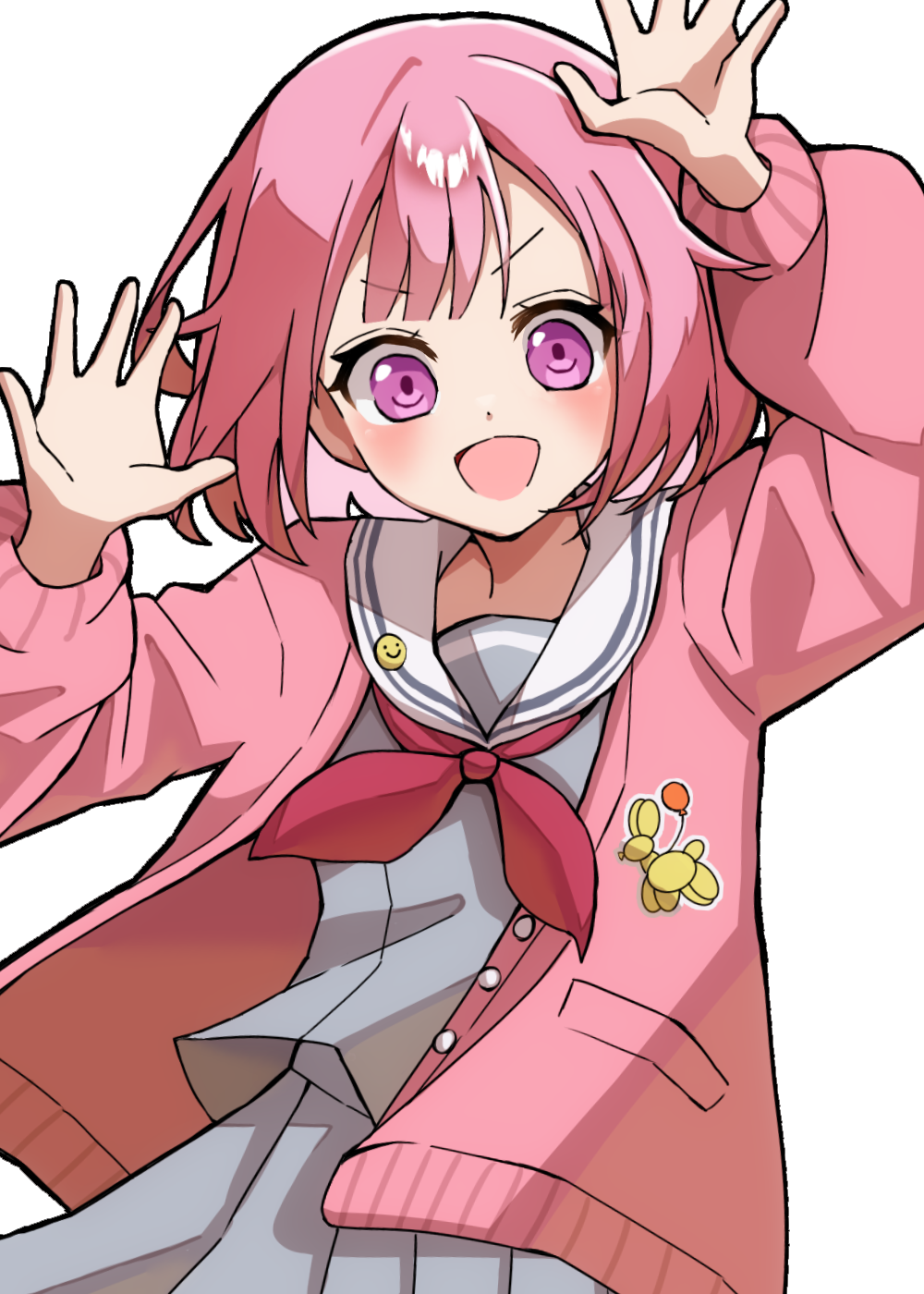 ホ*ビ様 手描きイラスト　ピンク わんだほーい⭐︎ - ibisPaint