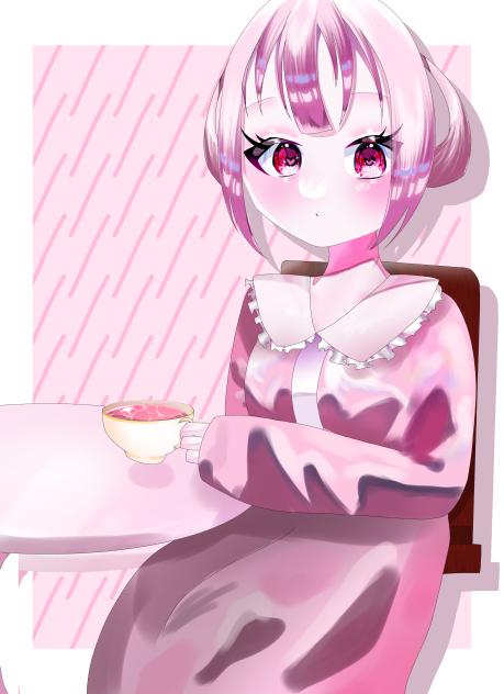 pink tea time - ibisPaint