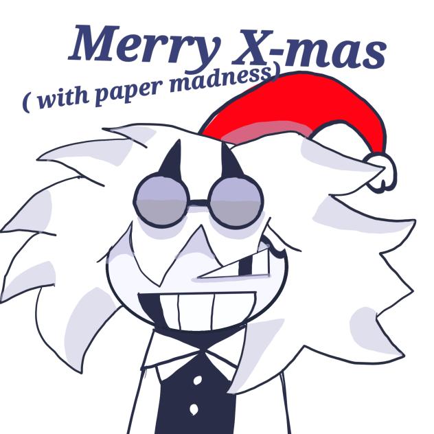 Merry X-mas with paper madness
