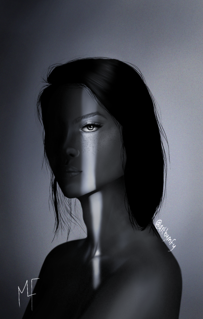 B&W portrait