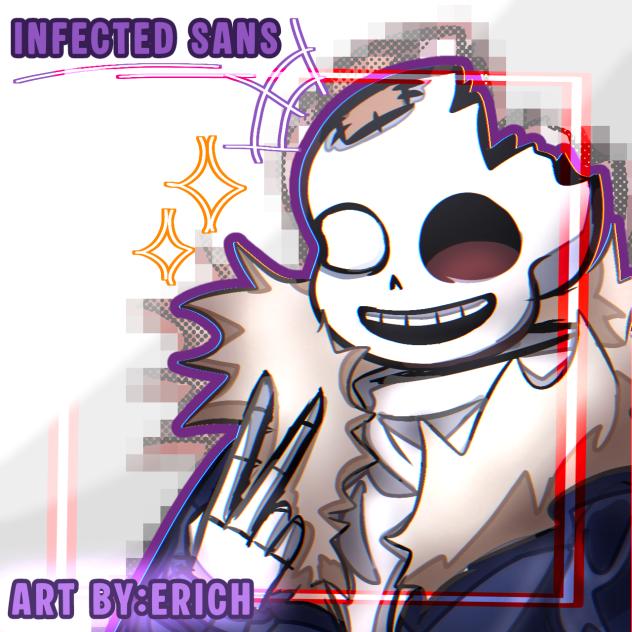 Draw infected!Sans Alphatale!