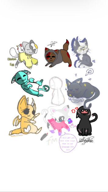 Cat collab - ibisPaint