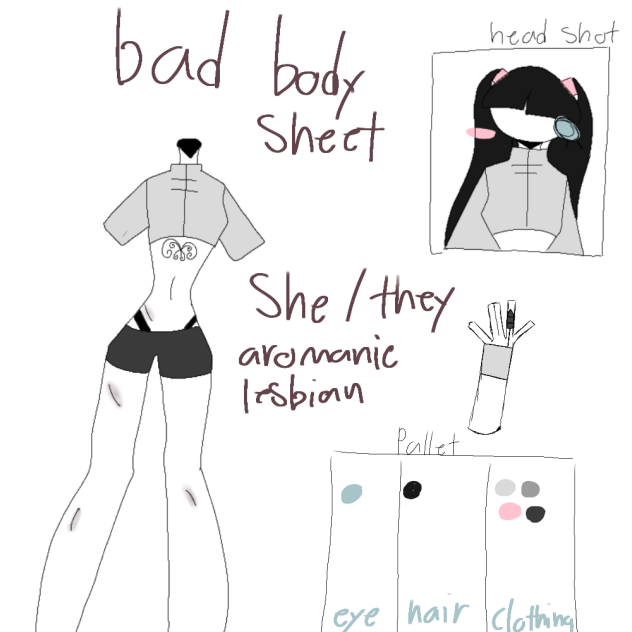 really bad and rushed body sheet