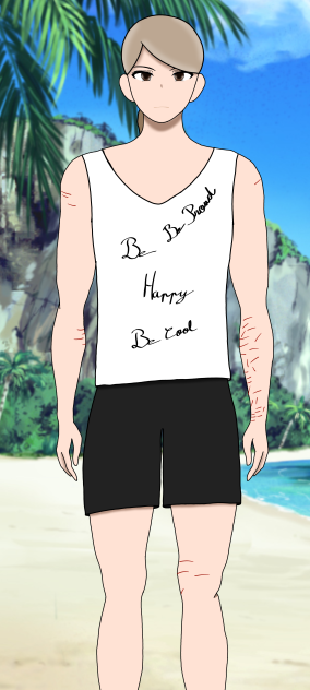 Me in summer at the beach