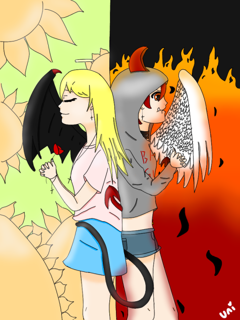 Angel and Devil by Uni