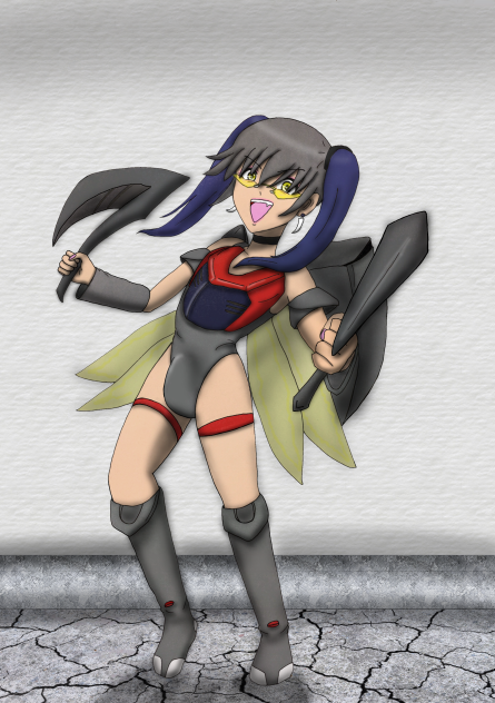 ビアレス  男の娘で半擬人化イラストを描いてみました。