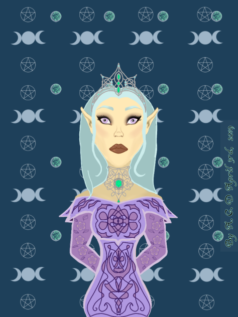 Magical Elven Priestess