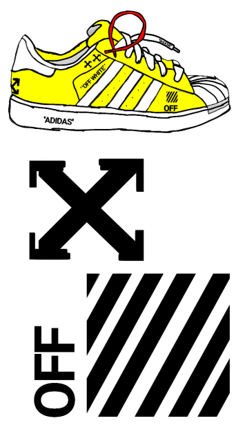 adidas superstars OFF WHITE