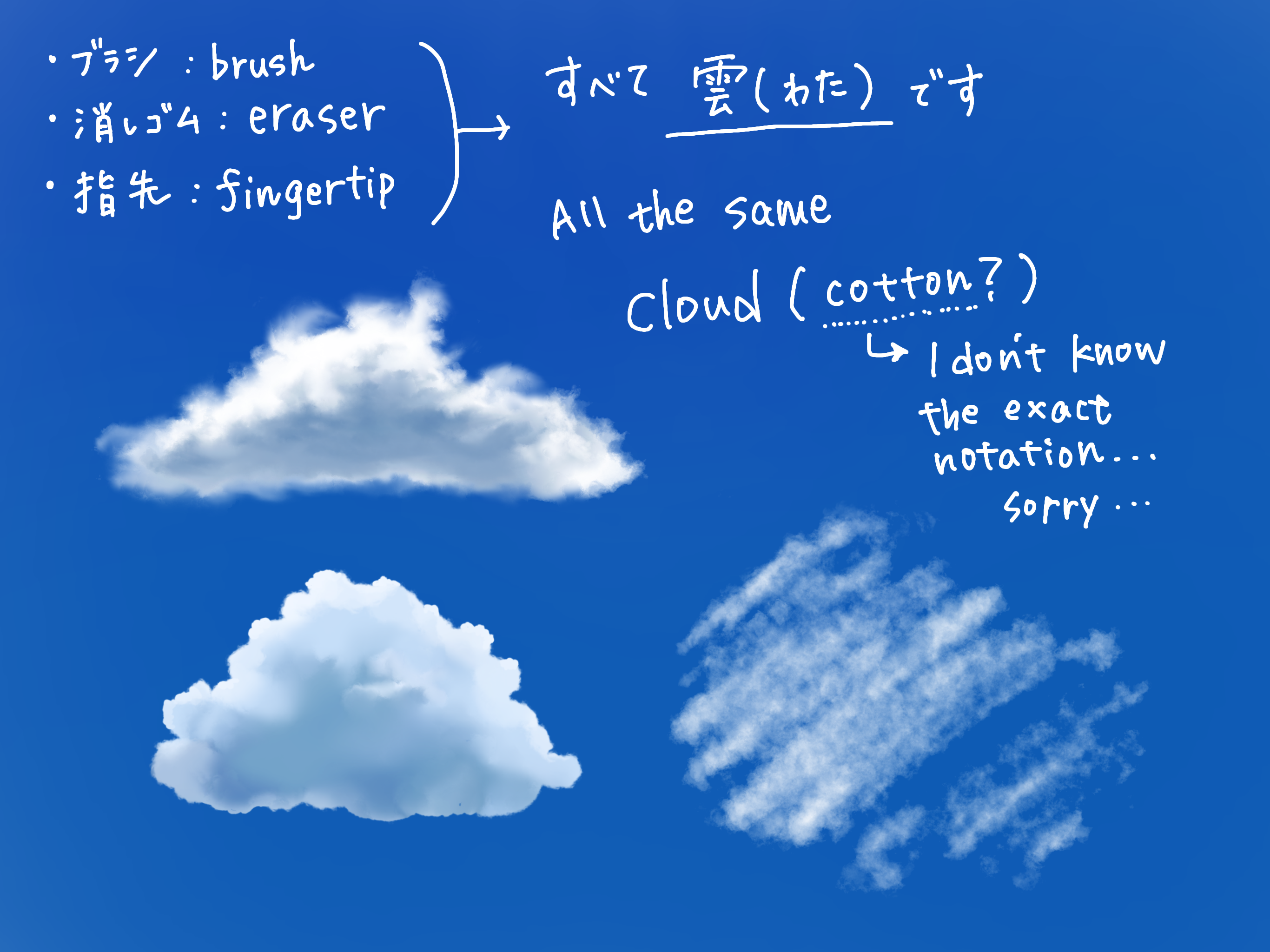 雲ブラシ Ibispaint